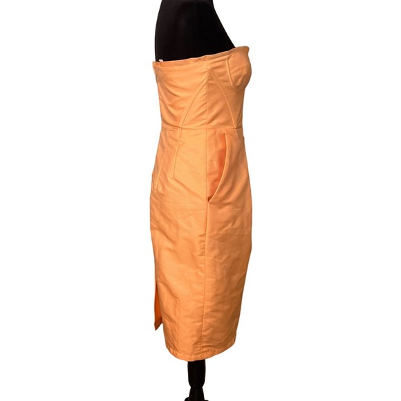 Lisa Baday Strapless Original Silk Dress- 4 - Picture 3 of 6